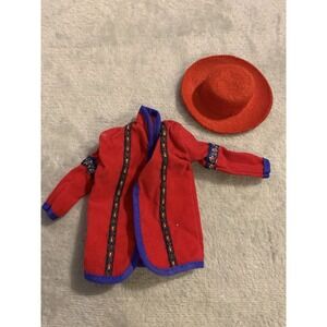 1990 Barbie United Colors Benetton Doll Jacket  & Hat Vintage 90s Vintage Velvet